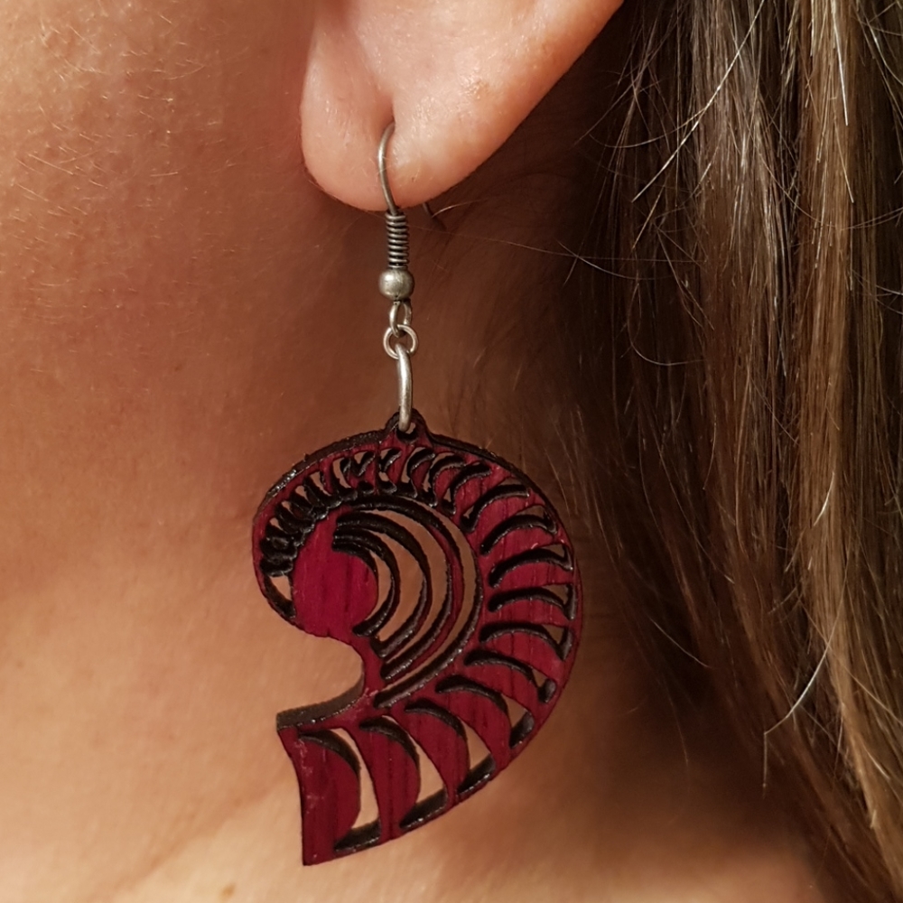 Hand Crafted Wood Earrings
